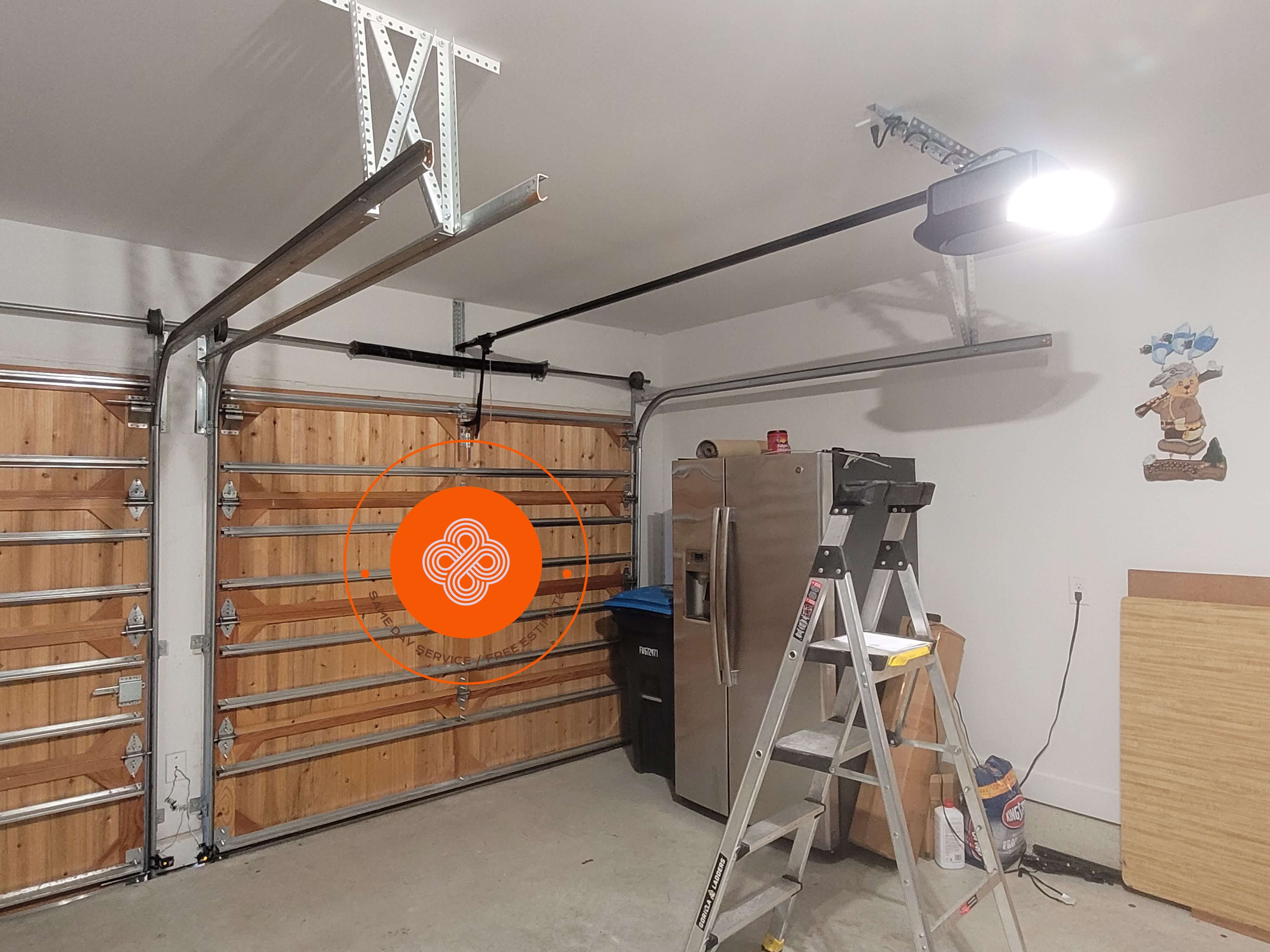 wood-garage-door-lifetime-torsion-spring-install